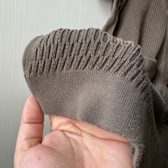 Banana Republic Olive Green Sz S Belted Button Front Cardigan Sweater Women’s - Picture 10 of 14